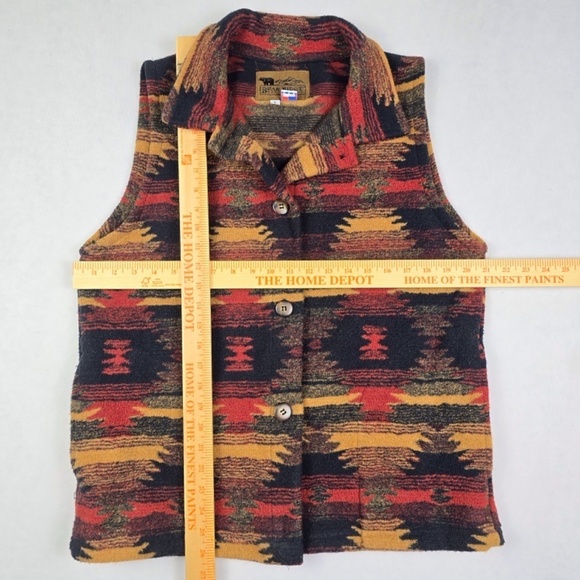 Bear Ridge Outfitters- Womens Size Large Button Up Southwest Vest Jacket - Picture 10 of 10